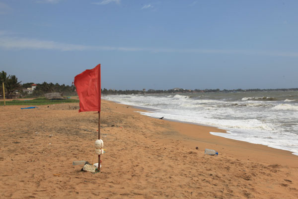 Strand bij Negombo